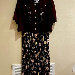 Vintage Karl’s Korner dress &jacket set,size 18